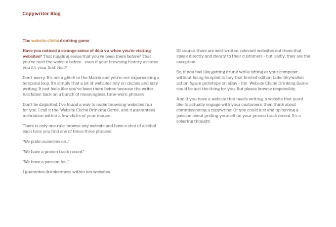 write beautiful blogs for you